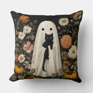 Almohada Decorativa Boo Sosteniendo Un Gato