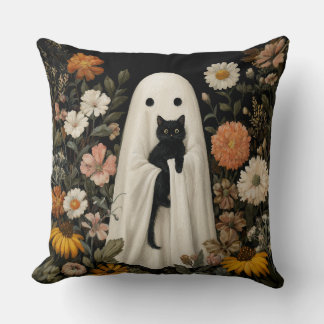 Almohada Decorativa Boo Sosteniendo Un Gato