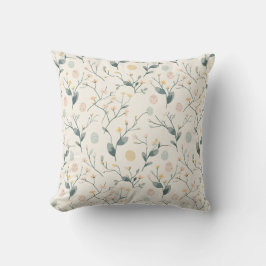Almohada decorativa botánica de Pascua de primaver