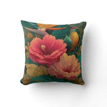 Almohada decorativa botánica paraíso tropical