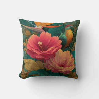 Almohada decorativa botánica paraíso tropical