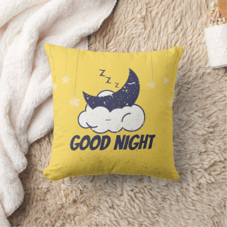 Almohada Decorativa Buena Noche Luna cielo