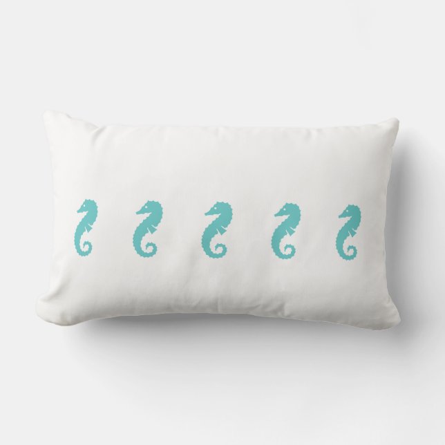 Almohada decorativa caballitos de mar (Anverso)