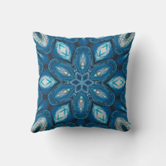Almohada decorativa caleidoscopio azul