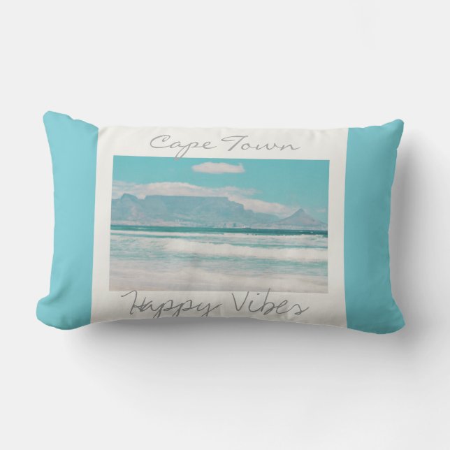 Almohada decorativa Cape Town Table Mountain Happy (Anverso)
