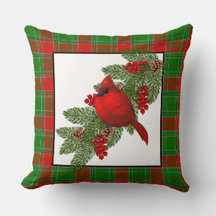 Almohada Decorativa-Cardinal de Navidad