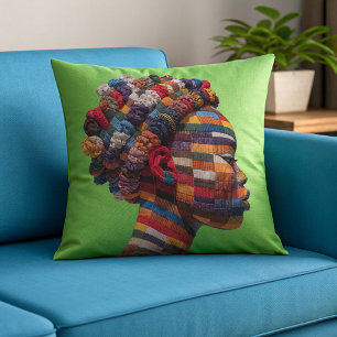 Almohada Decorativa Celebrando a las Mujeres Negra