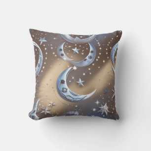 Almohada Decorativa - Celeste Plateado Beige Suave