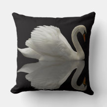 Almohada decorativa Cisne Blanco