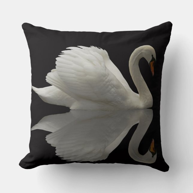 Almohada decorativa Cisne Blanco (Anverso)
