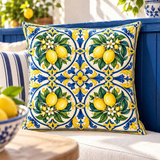 Almohada decorativa Citron Tile Garden