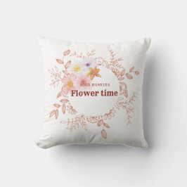 Almohada Decorativa | Cojín de Flores Botánicas Su