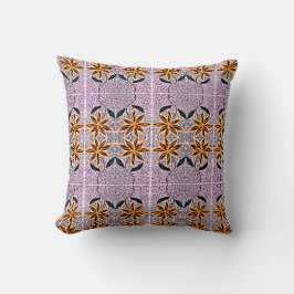 Almohada decorativa con acento floral