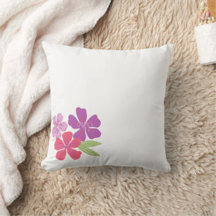 Almohada decorativa con acento floral – Floración