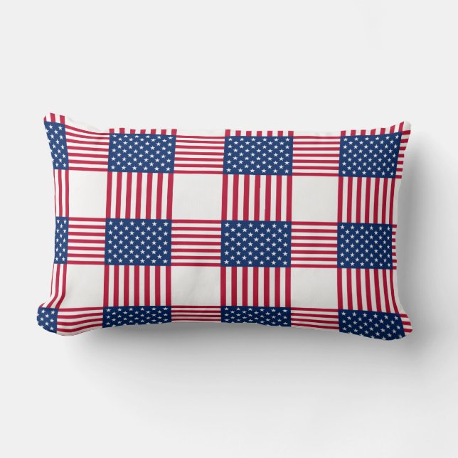 Almohada decorativa con acento patriótico  (Anverso)