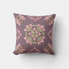 Almohada Decorativa con Adorno de Calado Colorido