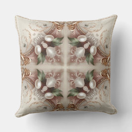 Almohada Decorativa con Adornos de Perla