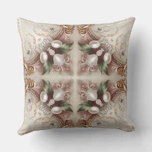 Almohada Decorativa con Adornos de Perla