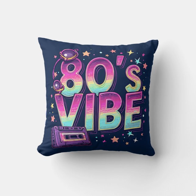 Almohada Decorativa con Ambiente de los 80 – Casse (Anverso)