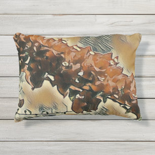 Almohada Decorativa con Arte de Rosal