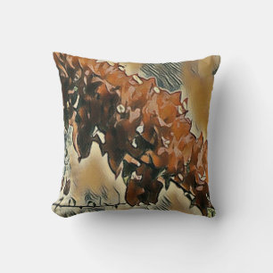Almohada Decorativa con Arte de Rosal