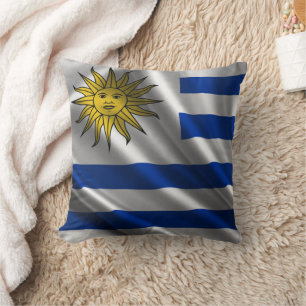 Almohada Decorativa con Bandera de Uruguay