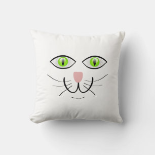 Almohada decorativa con cara de conejo
