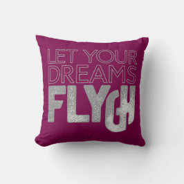 Almohada decorativa con cita inspiradora