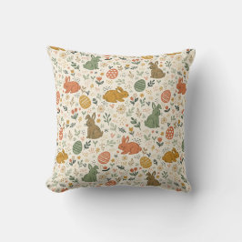 Almohada Decorativa con Conejitos de Primavera Dib
