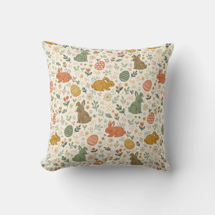 Almohada Decorativa con Conejitos de Primavera Dib