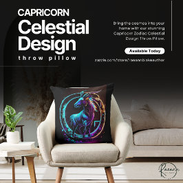 Almohada decorativa con diseño celestial de Capric