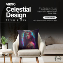 Almohada decorativa con diseño celestial de Virgo 