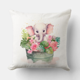 almohada decorativa con elefante lindo, Cojín deco