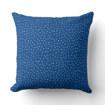 Almohada decorativa con estampado de ciervo azul