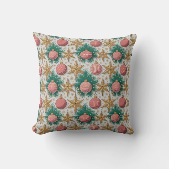 Almohada decorativa con estampado de Navidad (Anverso)