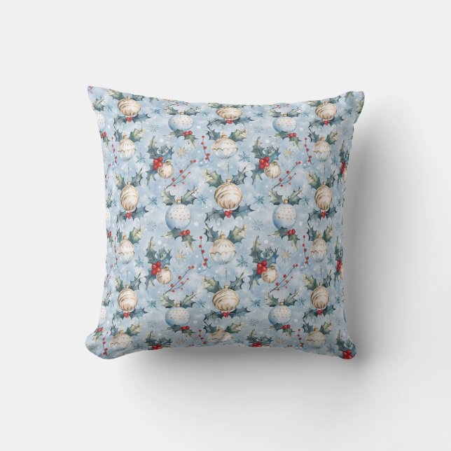 Almohada decorativa con estampado de Navidad (Anverso)