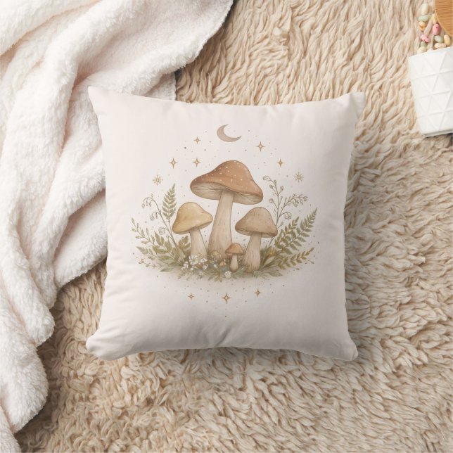 Almohada decorativa con estética de hada de hongos (Manta)