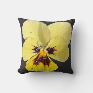 Almohada decorativa con foto de flor de pensamient