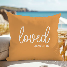 Almohada Decorativa con Frase de Amor y Mostaza