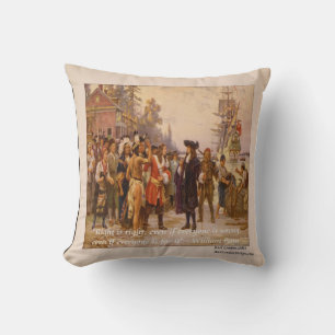 Almohada Decorativa con Frase de William Penn "Lo 