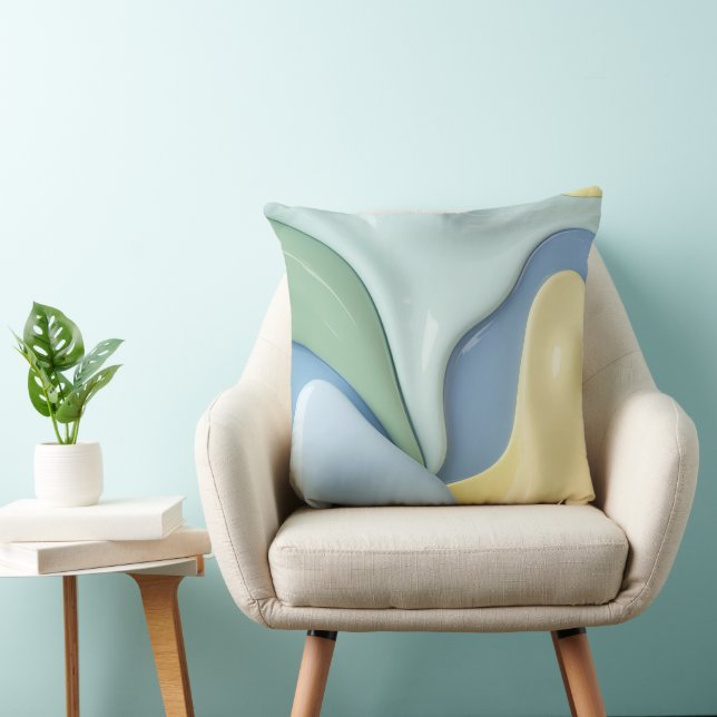Almohada decorativa con gráfico abstracto elegante (Silla)