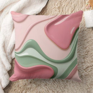 Almohada decorativa con gráfico abstracto elegante
