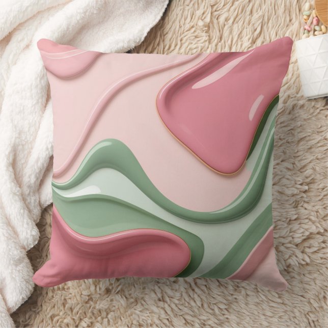 Almohada decorativa con gráfico abstracto elegante (Manta)