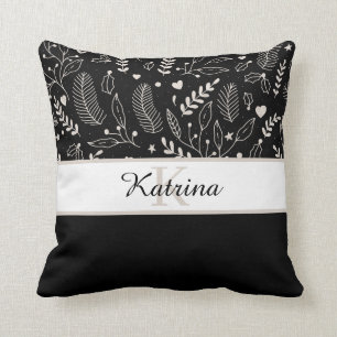 Almohada decorativa con monograma