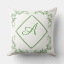 Almohada decorativa con motivo botánico simple