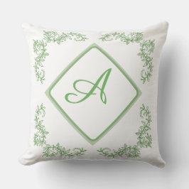 Almohada decorativa con motivo botánico simple