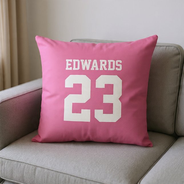Almohada Decorativa Con Número Personalizado Y Nom (Subido por el creador)