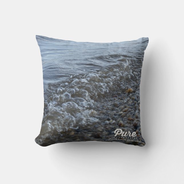 Almohada decorativa con olas (Anverso)
