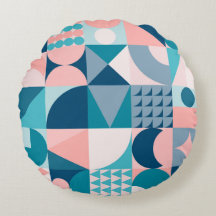 Almohada decorativa con patrón abstracto de mediad