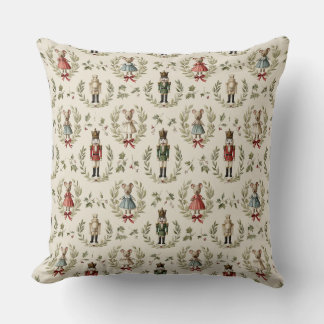Almohada decorativa con patrón de cascanueces